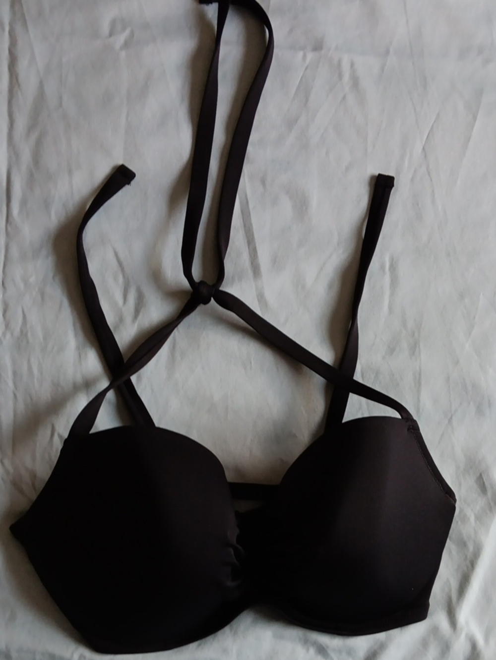 Shade & Shore Black Halter Bikini Top